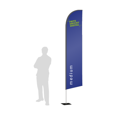 Beachflag Wind | Medium (320 cm) | einseitig bedruckt