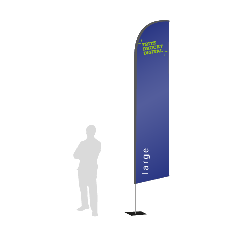 Beachflag Wind | Large (400 cm) | einseitig bedruckt