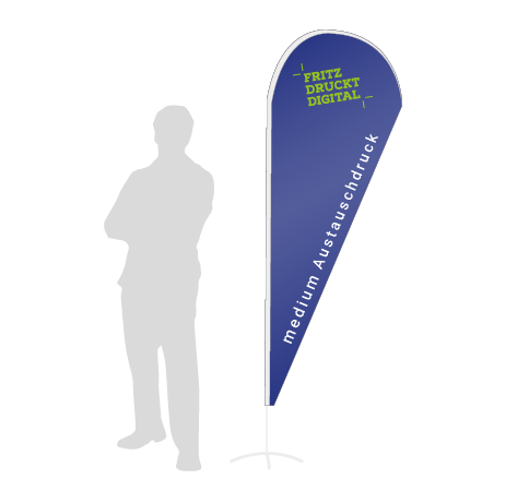 Beachflag Drop Austauschdruck | Medium (280 cm) | einseitig bedruckt