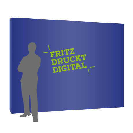 Textilfaltwand | 4 x 3 Felder gerade | einseitig bedruckt