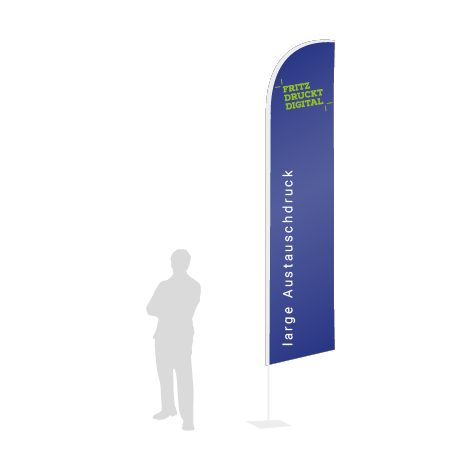 Beachflag Wind Austauschdruck | Large (400 cm) | einseitig bedruckt