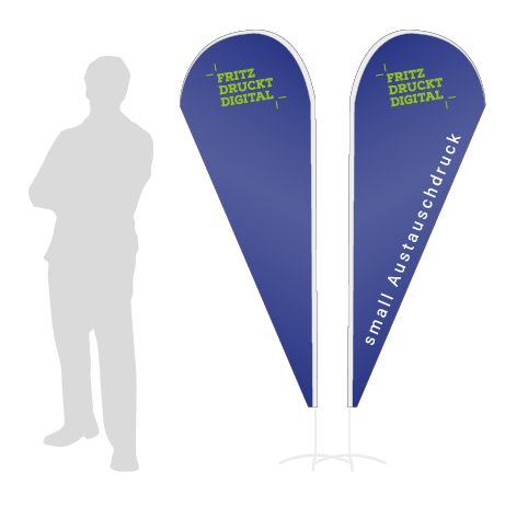 Beachflag Drop Austauschdruck | Small (210 cm) | beidseitig bedruckt