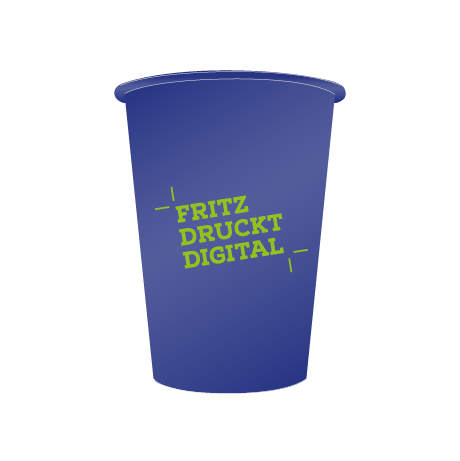 Pappbecher BIO | 220 ml einwandig | rundum bedruckt