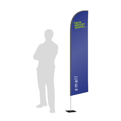 Beachflag Wind | Small (260 cm) | einseitig bedruckt
