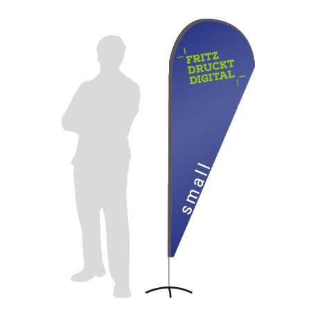 Beachflag Drop | Small (210 cm) | einseitig bedruckt