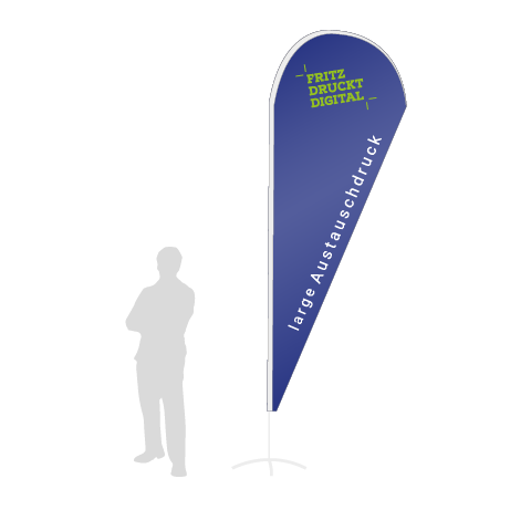 Beachflag Drop Austauschdruck | Large (350 cm) | einseitig bedruckt